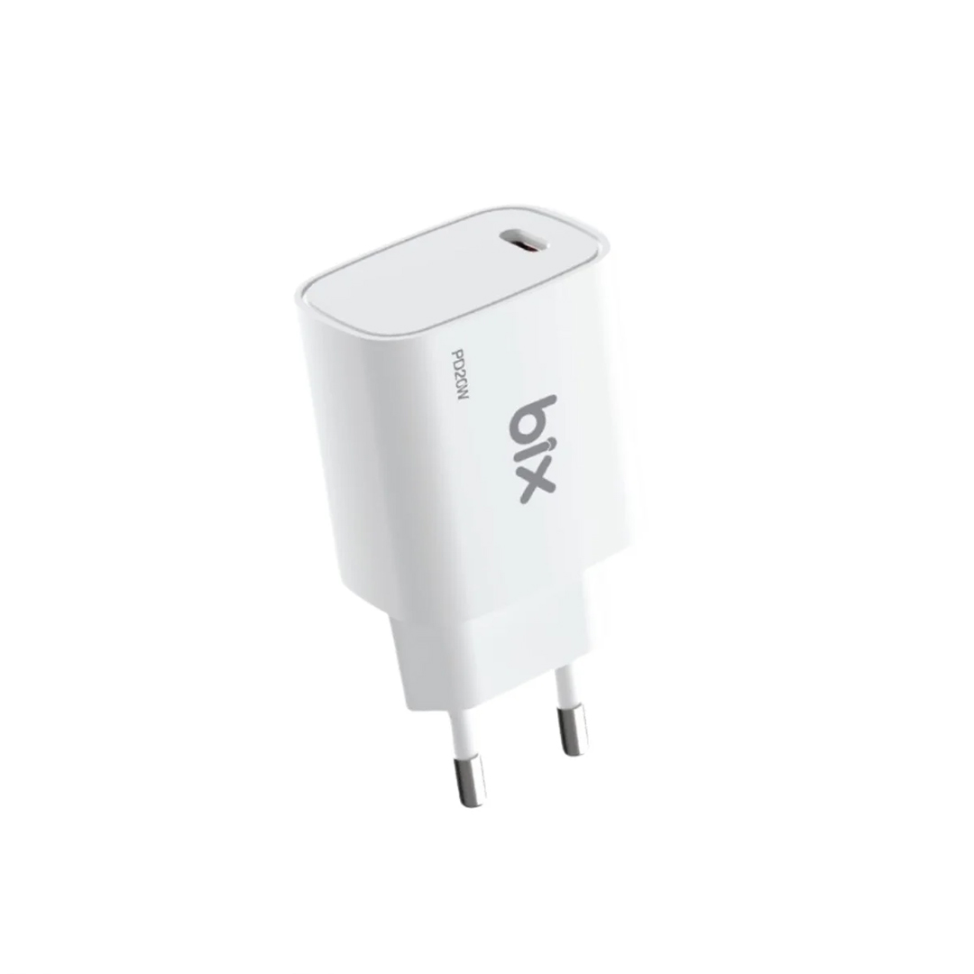 Bix BXT21W 20W PD TYPE-C Hızlı Şarj Cihazı-beyaz